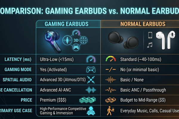 Gaming Earbuds vs Normal Earbuds: What is Low Latency?