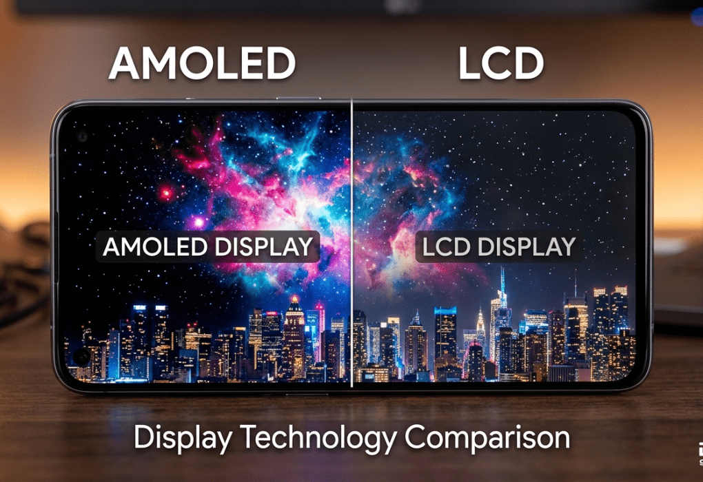 AMOLED Display vs HD LCD Display
