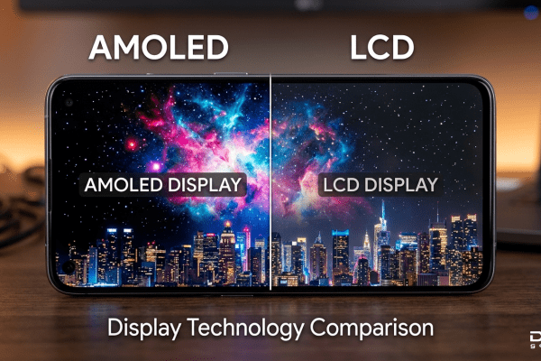 AMOLED Display vs HD LCD Display
