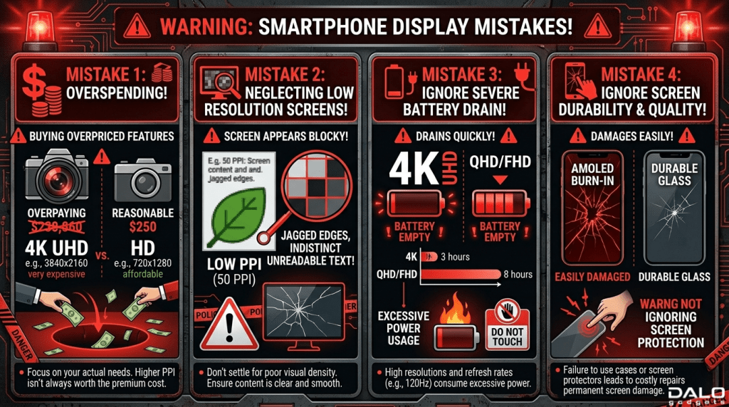 common mistakes like buying 4K phone unnecessarily